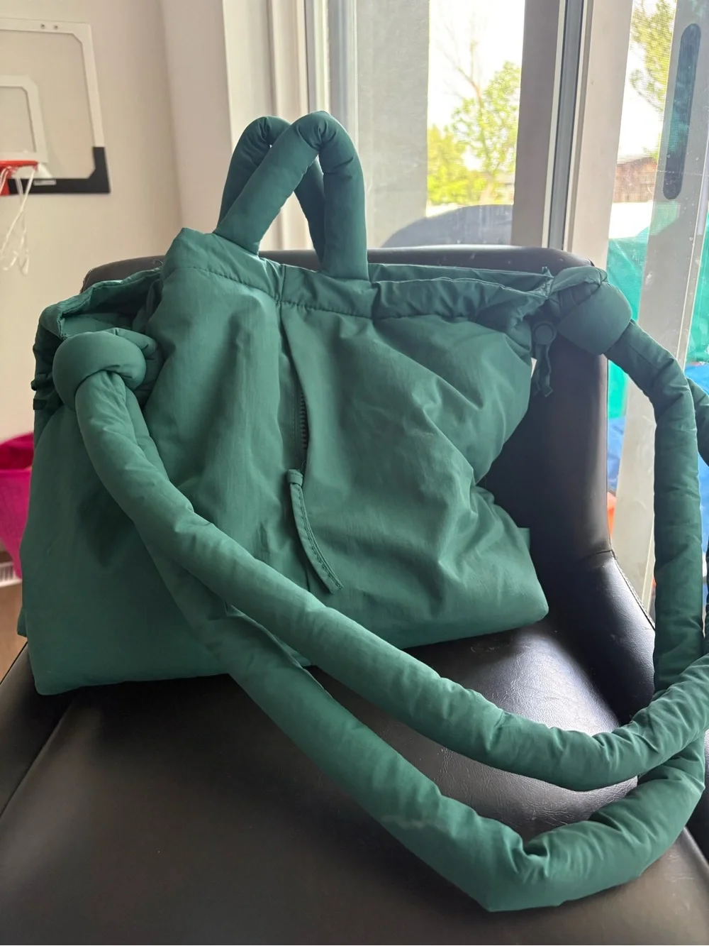 Ölend Teal Padded Crossbody Bag - Picture 3 of 4
